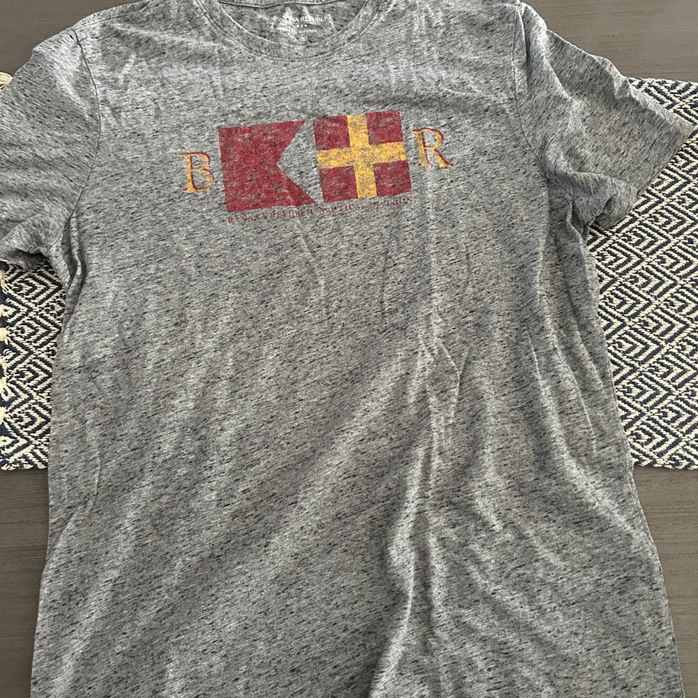 Banana Republic Heather Gray Graphic Tee